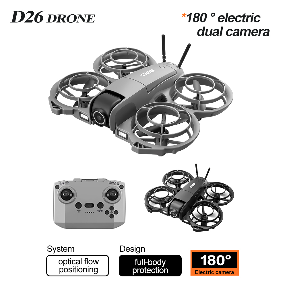 Fpv Brushless Rc Drone 4K - D26 4K Mini RC Drone,Full Prop