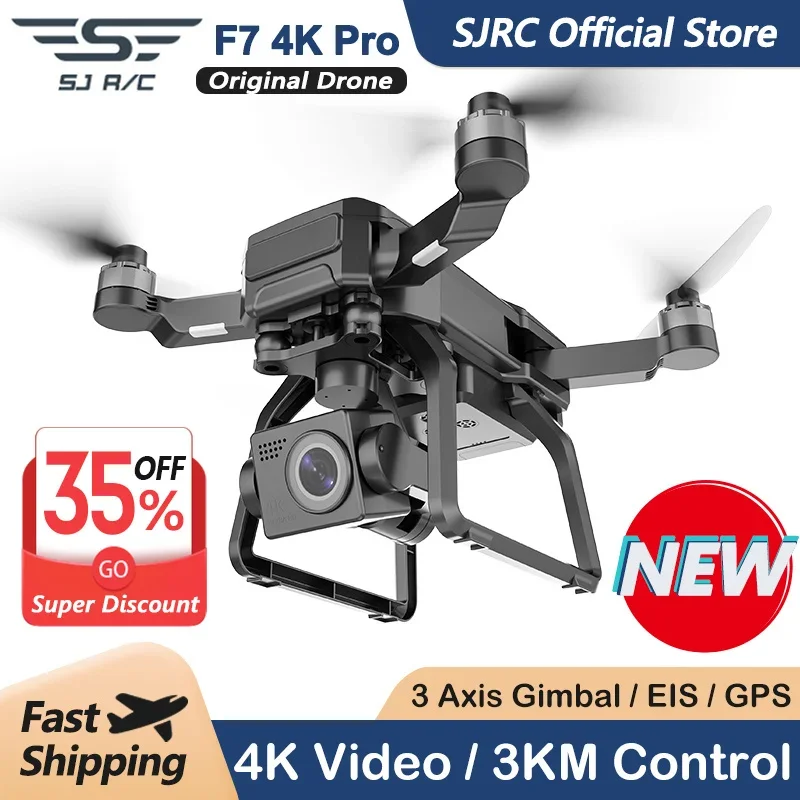 SJRC F7 4K PRO Camera Drone GP - Fpv Brushless Rc Drone 4K review and price