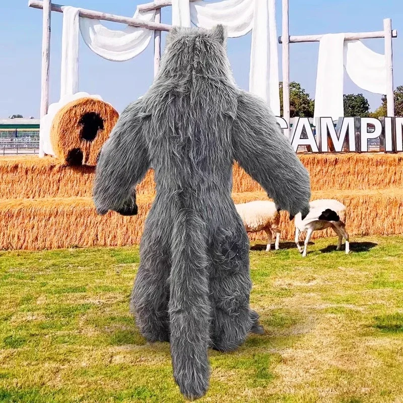 Giant Inflatable Grey Wolf Mas - Dolls review and price