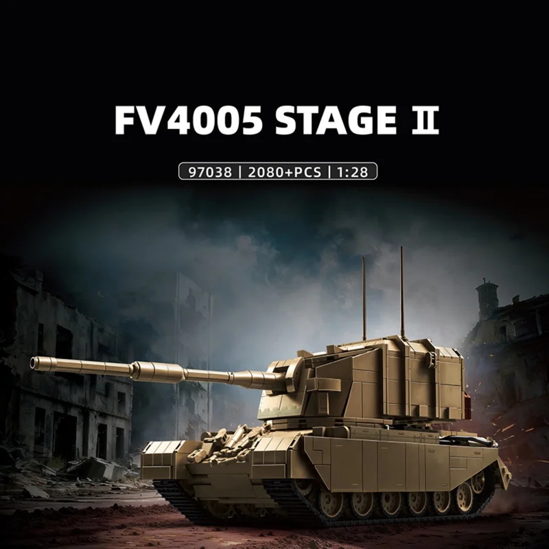 2080pcs British FV4005 Heavy A - Lego Compatible Military Tank review and price