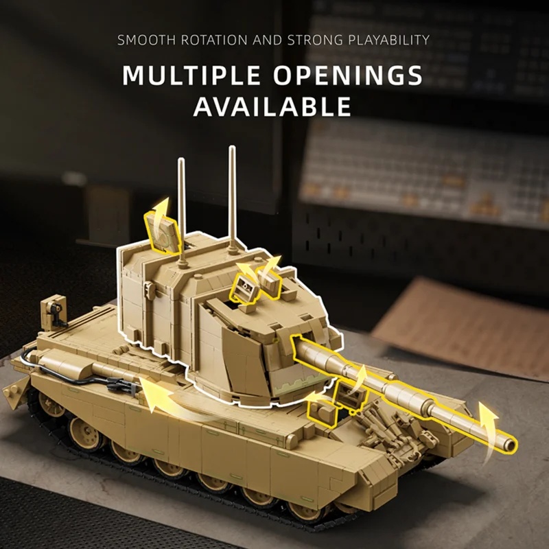 2080pcs British FV4005 Heavy A - Lego Compatible Military Tank review and price