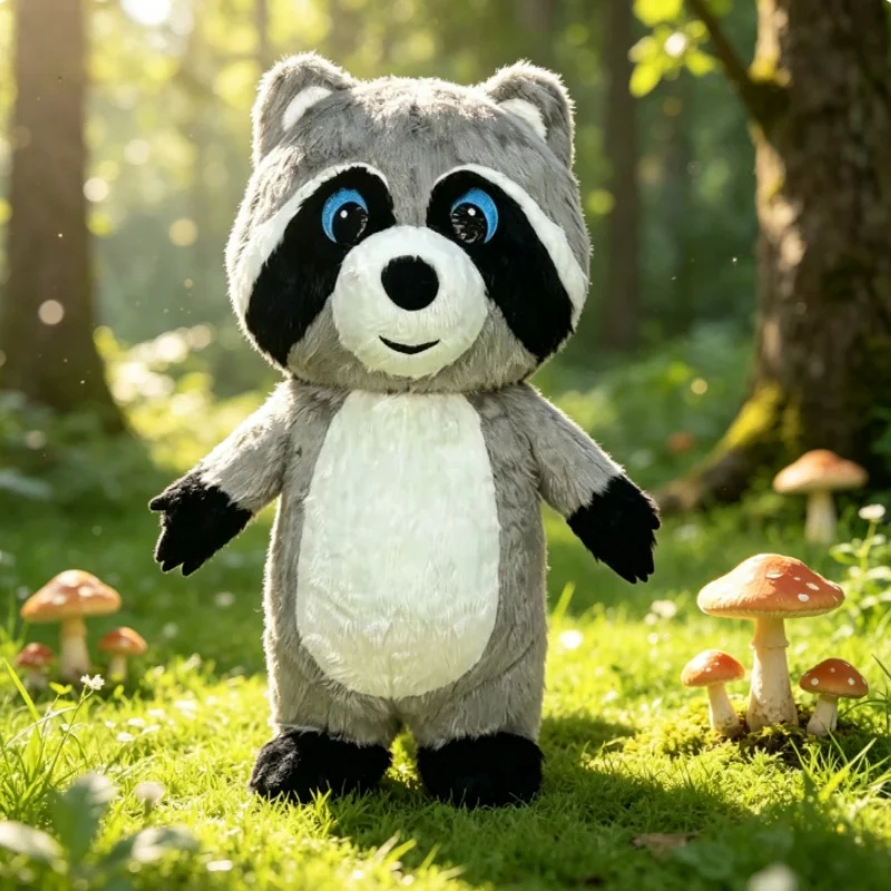 Grey Plush Inflatable Raccoon  - Dolls review and price
